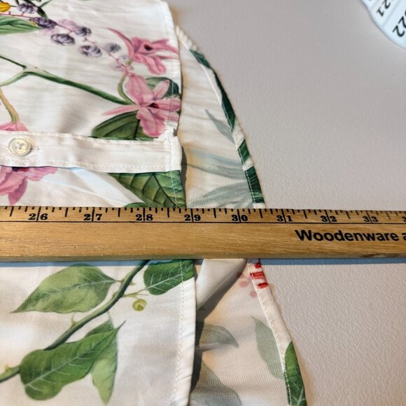Anthropologie Women S Floral Butterfly Shirt Button Up Long Sleeve Colorful Top - Picture 8 of 9